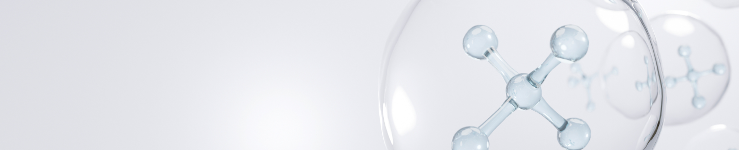 Services OEM事業のTOPの背景画像。雫の中に細胞のような繋がりがある様子。